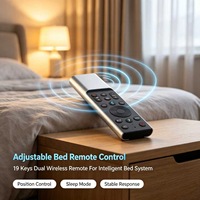 Control Remoto Infrarrojo de 19 Teclas JCXK de Aleación de Aluminio para Cama de Masaje Inteligente, OEM ODM Personalizado
