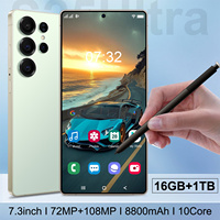 Teléfono Móvil S25 Ultra 1TB ROM 5G, 16GB RAM, Pantalla AMOLED de 7.3" y 120Hz, Cámara de 108MP, Batería de 8000mAh, Octa Core, Carga Rápida, Venta al Por Mayor de Fábrica