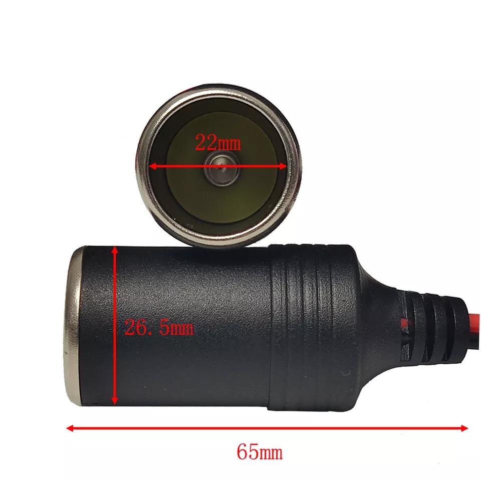 Presa Accendisigari Femmina Con Cavo E Clip A Coccodrillo - Adattatore 12V-24V Per Batteria Auto, Lunghezza Cavo 35 Cm
