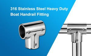 ข้อต่อท่อราวกันตกสแตนเลส 316 แบบสามทางตรง รุ่น Marine 90 สำหรับหลังคาบังแดด - Product Image 6