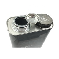 Bidons en métal vides de 5 litres pour huile comestible (sésame, tournesol, olive) avec logo personnalisé CMYK, qualité alimentaire