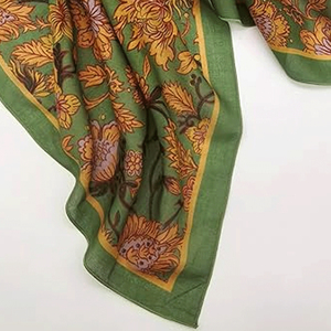 Nuevas bufandas de seda estampadas de lujo de última moda para mujer, accesorio de moda multifuncional, pañuelo para la cabeza para uso en exteriores. - Product Image 2