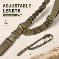 Sangle de transport tactique pour la chasse, style américain, en nylon, avec sangle de transport tactique en nylon avec métal