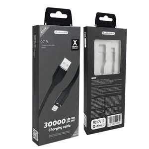 Nhà máy tùy chỉnh Cáp <span class=keywords><strong>USB</strong></span> hộp giấy với vỉ khay dữ liệu cáp bao bì hộp điện thoại di động sạc cáp hộp in logo - Product Image 1