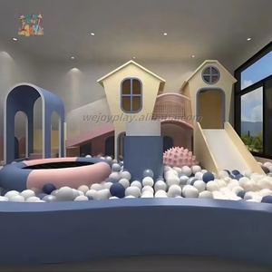 WEJOY Parco Giochi Interno Personalizzato per <span class=keywords><strong>Bambini</strong></span>, Attrezzatura da Gioco in Schiuma, Set Morbido con Scivoli, Parco Divertimenti per Uso Domestico - Product Image 4