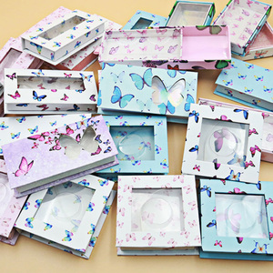 Custom Lashbox Container Empty Lashesbox Butterfly 25ミリメートルStrip Lash Case Eco Friendly Eyelash Packaging Box