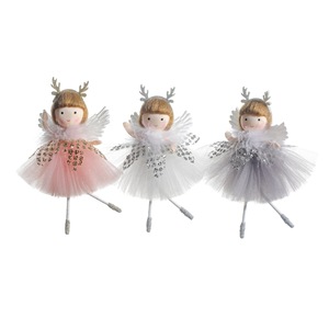 <b>Xmas</b> Angel Girl Christmas Angels Ornament Plush Angel Doll Pendant for Christmas Party New Year - Product Image 5