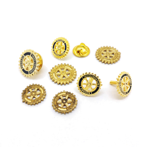 Wholesale Metal Round Design Logo Custom Soft Hard Lapel Enamel Silver Gold Brooch <b>Badge</b> Rotary Club Rotary International <b>Pin</b> - Product Image 6