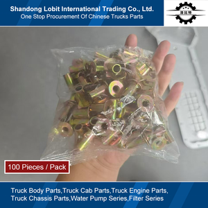 Sinotruk HOWO T5G T7H SITRAK C7H شاحنة MCP16 أجزاء محور محرك السيارة وسادة فرامل برشام بمسامير WG9231340068 - Product Image 3