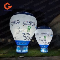 Vente directe d'usine, ballons à air chaud gonflables, imperméables, durables, résistants au soleil, avec éclairage LED
