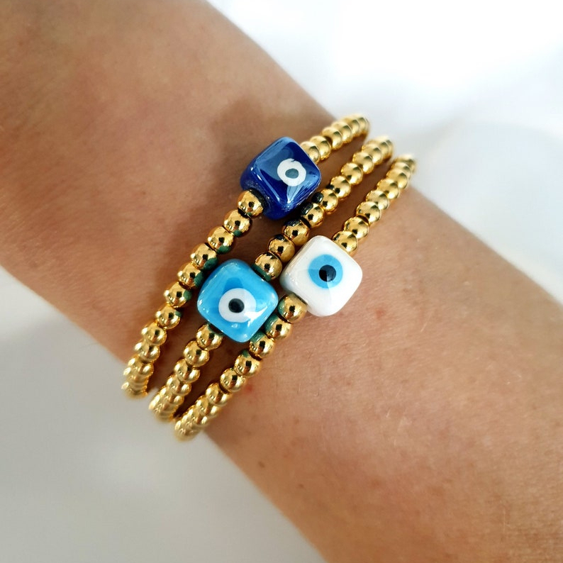 Personalized Crystal Bead Bracelet Elastic Word