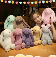 Nouvelles ventes flash SongshanToys : Peluches Lapin Personnalisées Mignonnes de Pâques, Grandes Poupées en Peluche, Lapins lestés, Jouets Animaux pour Enfants, Cadeaux