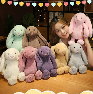 SongshanToys nouvelle Offres Spéciales personnalisé lapin Peluches mignon pâques grande taille poupées en peluche pondéré lapin Animal jouet enfants cadeaux - Product Image 2