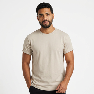 Camisetas de Algodón 100% Tejidas con Logotipo Frontal de Secado Rápido al por Mayor, Suaves, Transpirables y Ecológicas para Hombres, para Compradores Globales a Granel - Product Image 1