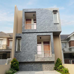 แผ่นผนังหินอ่อน 3 มิติ สำหรับตกแต่งบ้านภายนอก ดีไซน์มินิมอล ผิวกันน้ำ - Product Image 6