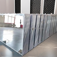 Miroir de gymnastique surdimensionné de mur de verre de corps pleine longueur sans cadre noir argenté grande taille pour l'équipement d'exercice de mur