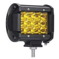 FDN Venta superior Off-Road Driving Fog Light 4 pulgadas 3 filas 36w Amarillo Blanco 3600LM Spot Beam Super Power Led Work Light bar para coche