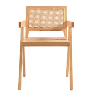 आधुनिक ठोस लकड़ी थोक कश्मीर/डी पैक कारखाने OEM अमेरिकी शैली लकड़ी रेस्तरां डाइनिंग रतन कैफे कुर्सी k कुर्सी