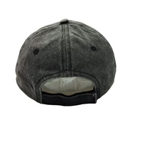 Casquette de baseball ajustable en coton sergé délavé et vieilli, avec trous percés personnalisés, style sport décontracté