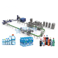 Nouvelle ligne de remplissage automatique de bouteilles pour animaux de compagnie Machine de remplissage d'eau minérale pure Ligne de production d'eau potable