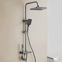 Meilleure vente en stock : Ensemble de douche thermostatique à touches piano, 4 modes, 4 sorties, jet doux, chromé – Le favori d'Europe et d'Amérique