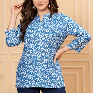 Chemisier imprimé coupe ample pour femmes chemise toutes saisons bureau Style décontracté haut imprimé léger toutes saisons pour l'automne - Product Image 2