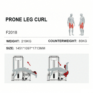 New Series High End Fitness Equipment Strength Training Plate Loaded Prone <b>Leg</b> Machine for Gym Club WD-F2018 Your Trusted - Product Image 3