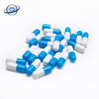 Capsules végétales bleues et blanches à dissolution rapide, taille 0, fabricant d'emballages pour capsules médicinales