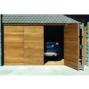 Meilleure vente personnalisée, automatique, sectionnel électrique, double peau, portes de garage coulissantes en bois pour voiture pour villa - Product Image 4