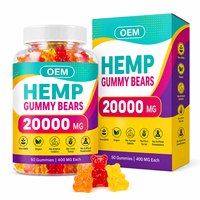 Gummies avancées au chanvre pour le soutien du sommeil et la réduction du stress, véganes à la pectine, marque privée, OEM, ODM, fourniture en gros directe usine