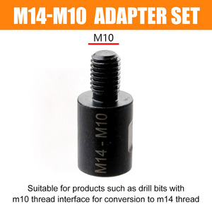 M10 To M14 Drill Bit Adapter Rod Carbon Steel Threaded Connector For Angle <b>Grinder</b> Accessories - Product Image 5