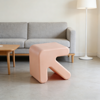 Tabouret épais en forme de flèche créative, style moderne minimaliste, banc à chaussures pour enfants, pour salon, usage domestique