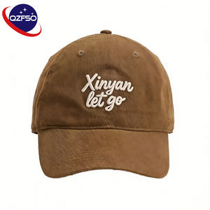 Gorra de Béisbol QZFSO Personalizada de 5 Paneles con Logotipo Bordado en Corduroy, Visera Ligeramente Curvada, Estilo Desestructurado, Gorra de Lona Tipo Dad - Product Image 1