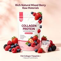 OEM 10g*10 Sachets Gemengde Bessen Collageen Poeder, Vis Collageen Tripeptide, Antioxidanten Immuniteit Ondersteunende Beauty Drink Poeder