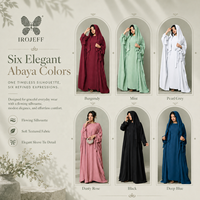 Abaya de Boutique à Manches Nouées pour Femme, Robe Islamique Modeste de Dubaï, Tissu Respirant Élégant, Design Personnalisé, Ensemble Kaftan Robe et Gown