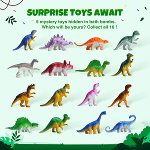 Bombas de baño de dinosaurio veganas de nuevo diseño al por mayor con juguetes de dinosaurio en el interior - Product Image 3
