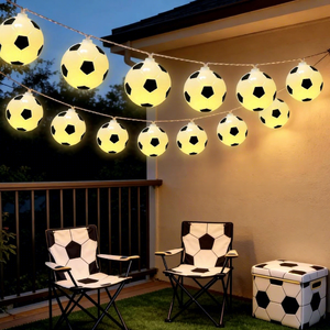 Guirnalda <span class=keywords><strong>de</strong></span> Luces LED con Forma <span class=keywords><strong>de</strong></span> Balón <span class=keywords><strong>de</strong></span> Fútbol, 8 Modos, Alimentación por Batería/USB, Luces Decorativas para la Copa <span class=keywords><strong>Mundial</strong></span> <span class=keywords><strong>de</strong></span> Fútbol 2026, Decoración para Fiestas Deportivas - Product Image 1