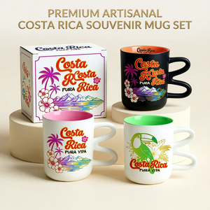 Taza de Café de Cerámica Personalizada con Diseño de la Isla de <span class=keywords><strong>Costa</strong></span> Rica, Asa Única, Diseño Moderno, Apta para Lavavajillas y Microondas, Caja de Regalo - Product Image 1