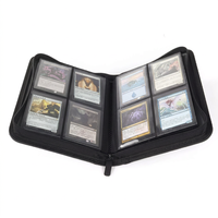 Porte-cartes léger en PU violet personnalisé à 4 poches pour le rangement en voyage