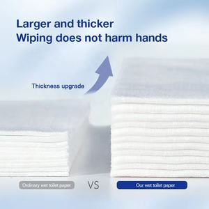 गीला टॉयलेट पेपर 40 पफ * पुरुषों और महिलाओं के लिए 10 पैक मोटा गीला टिश्यू नितंबों को पोंछता है - Product Image 6