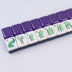 Wholesale New High Quality 4 Layer <b>Mahjong</b> <b>Set</b> Modern Luxury American <b>Mahjong</b> Tiles Blank <b>Mahjong</b> - Product Image 1
