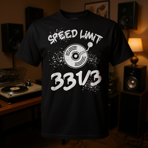 Camiseta de coleccionista de discos de vinilo Speed ​​Limit 33 1/3, camiseta de música Hip Hop Rap - Product Image 3