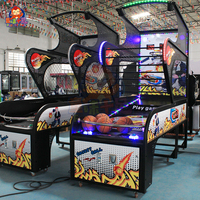Machine d'arcade de basketball pliable certifiée CE, à monnayeur, équipement de divertissement sportif d'intérieur