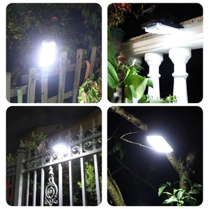 Lampe solaire LED pour jardin, extérieur, étanche, avec détecteur de mouvement, blanc chaud, pour clôture, paysage, décoration murale, IP65 - Product Image 5