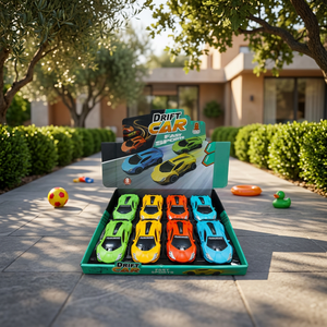 JR MS INDUSTRIES Voiture de drift colorée en alliage, modèle de course à inertie, véhicule sportif acrobatique pour enfants de 5 à 7 ans, contrôle par friction - Product Image 3