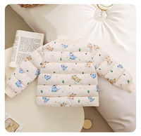 WW416 - Automne Hiver pour Garçons et Filles, Fermeture à Boutons, Chaud et Décontracté, Motif Imprimé pour Bébé
