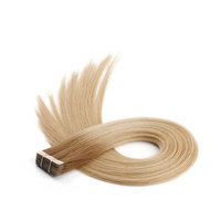 Extensions de cheveux humains sans couture, cuticules intactes, cheveux Remy, blond balayage pour cheveux caucasiens, réutilisables, invisibles, à bandes adhésives