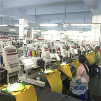 Máquinas antiguas 6 agujas bordado es6 feifan caso bordado máquina SWF computarizado para sombrero, comercio