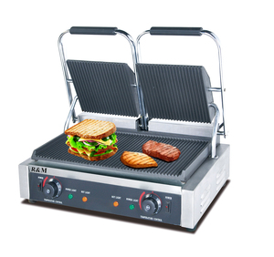 Petit déjeuner chaud presse à panini grill fabricants de sandwichs <span class=keywords><strong>grille</strong></span>-<span class=keywords><strong>pain</strong></span> à <span class=keywords><strong>gaz</strong></span> machine à griller électrique commerciale prix de chine <span class=keywords><strong>plaque</strong></span> chauffante sanduicheira - Product Image 2