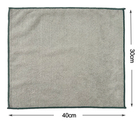 Ensemble de 2 serviettes en microfibre absorbantes, écologiques, sans peluches, séchage rapide, en corail polaire, avec logo personnalisé, 30x40cm, pour cuisine et nettoyage de voiture